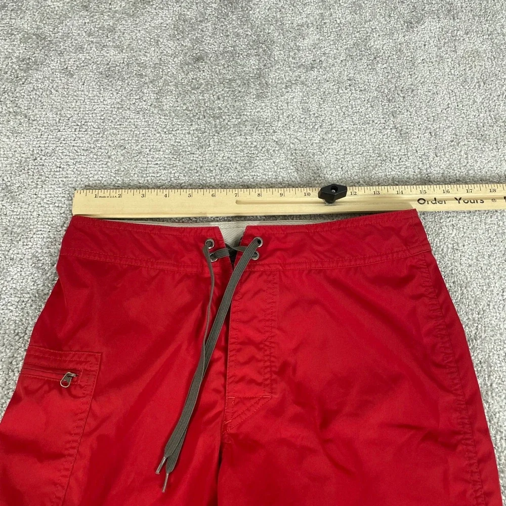 Patagonia Board Shorts Mens Size 29 x 8 Swim Trunks Poretto Surf Red
